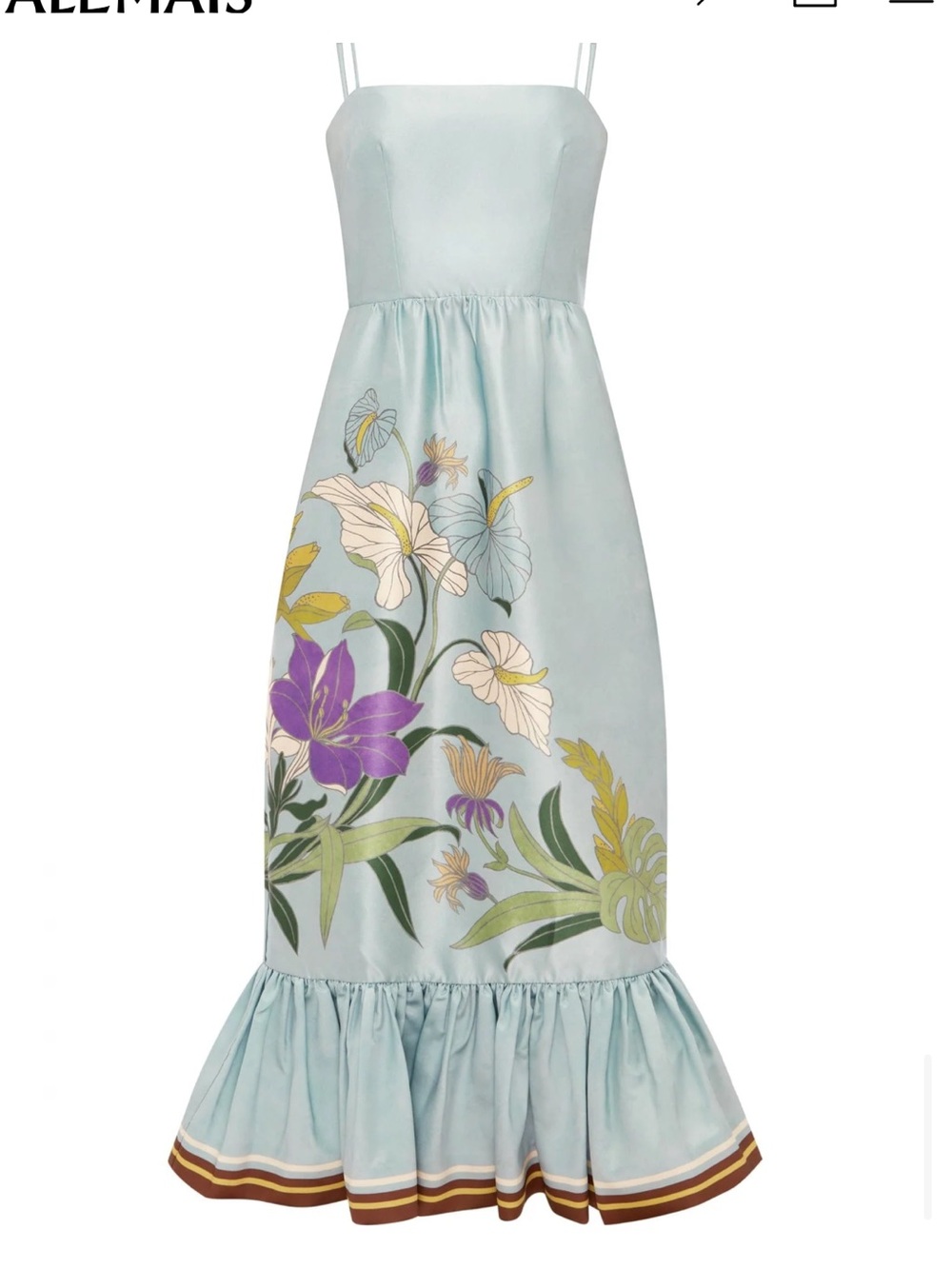 Alemais Silk Floral Maxi Dress